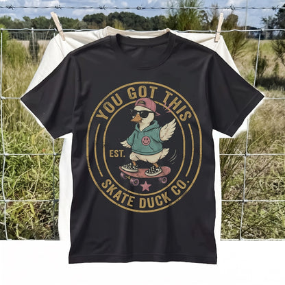 Cute Duck Graphic Inspirational Teacher Motivation Positive Classroom Encouragement Gift Unisex TShirt