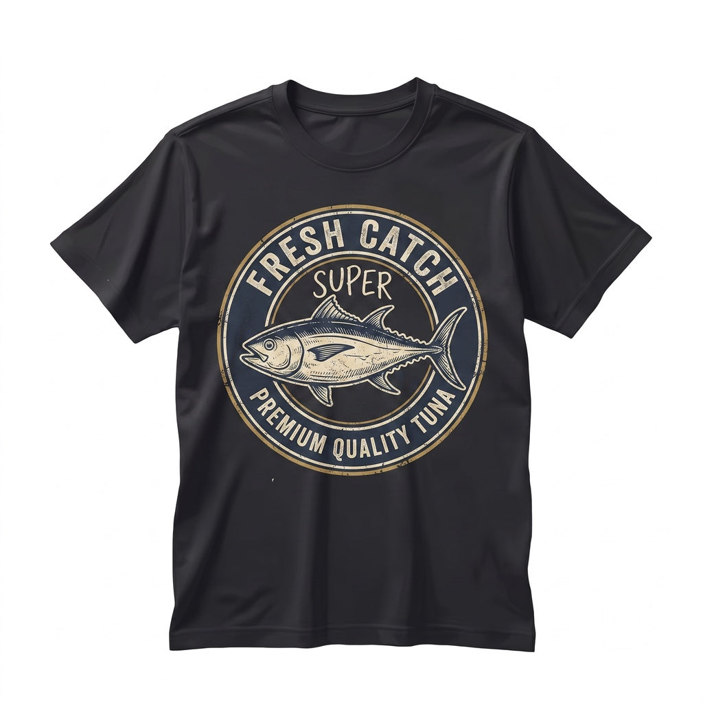 Funny Super Tuna Fish Lover Graphic Apparel Retro Ocean Humor Angler Fishing Gift Unisex TShirt