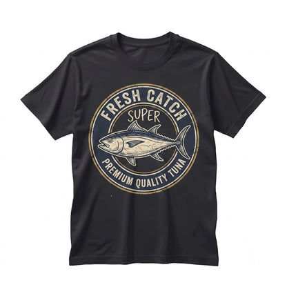 Funny Super Tuna Fish Lover Graphic Apparel Retro Ocean Humor Angler Fishing Gift Unisex TShirt