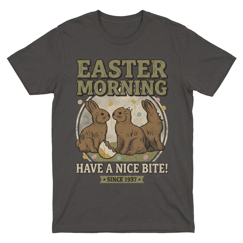 Funny Easter Chocolate Bunny My Butt Hurts Joke Graphic Matching Holiday Gift Unisex TShirt