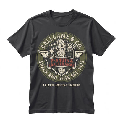Retro Funny Baseball Mom Softball Peanut Mascot Ballpark Game Day Fan Vintage Sports Unisex TShirt