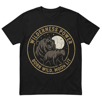 Three Bear Retro Graphic Vintage Moon Lovers Funny Oversized Washed Silly Present Unisex TShirt