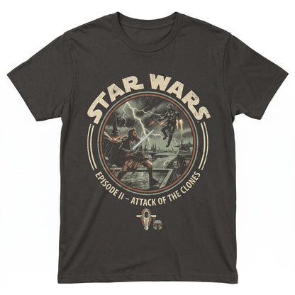 Vintage Obi-Wan Kenobi Graphic Bounty Hunter Jango Sci-Fi Clone Battle Retro Cotton Sweatshirt Apparel Unisex TShirt