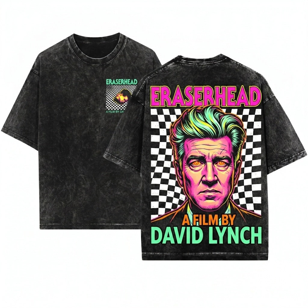 Eraserhead Graphic Vintage Cult Classic David Lynch Film Apparel Unisex Wash T-Shirt