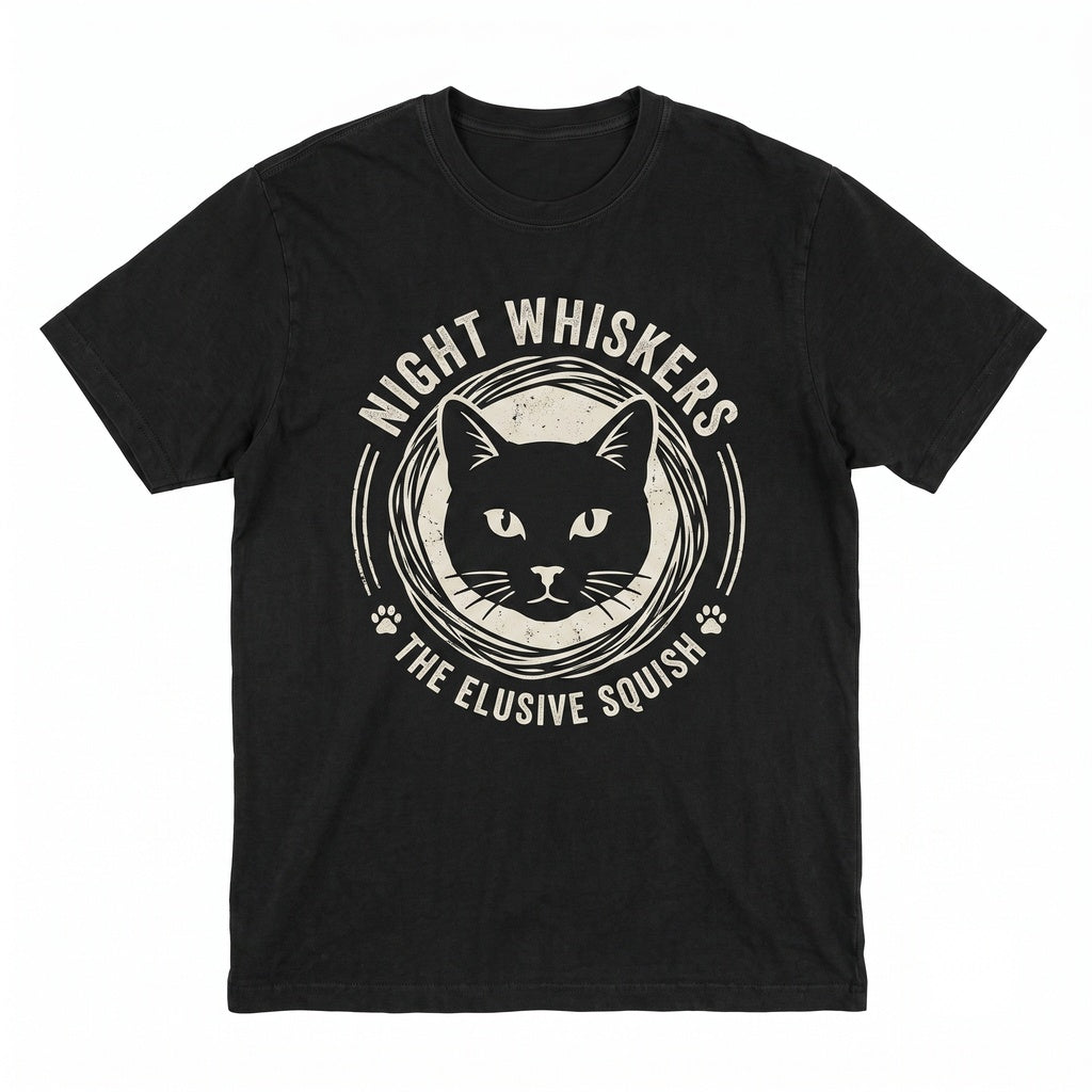 Vintage Black Cat Portrait Graphic Retro Pet Lover Unisex TShirt