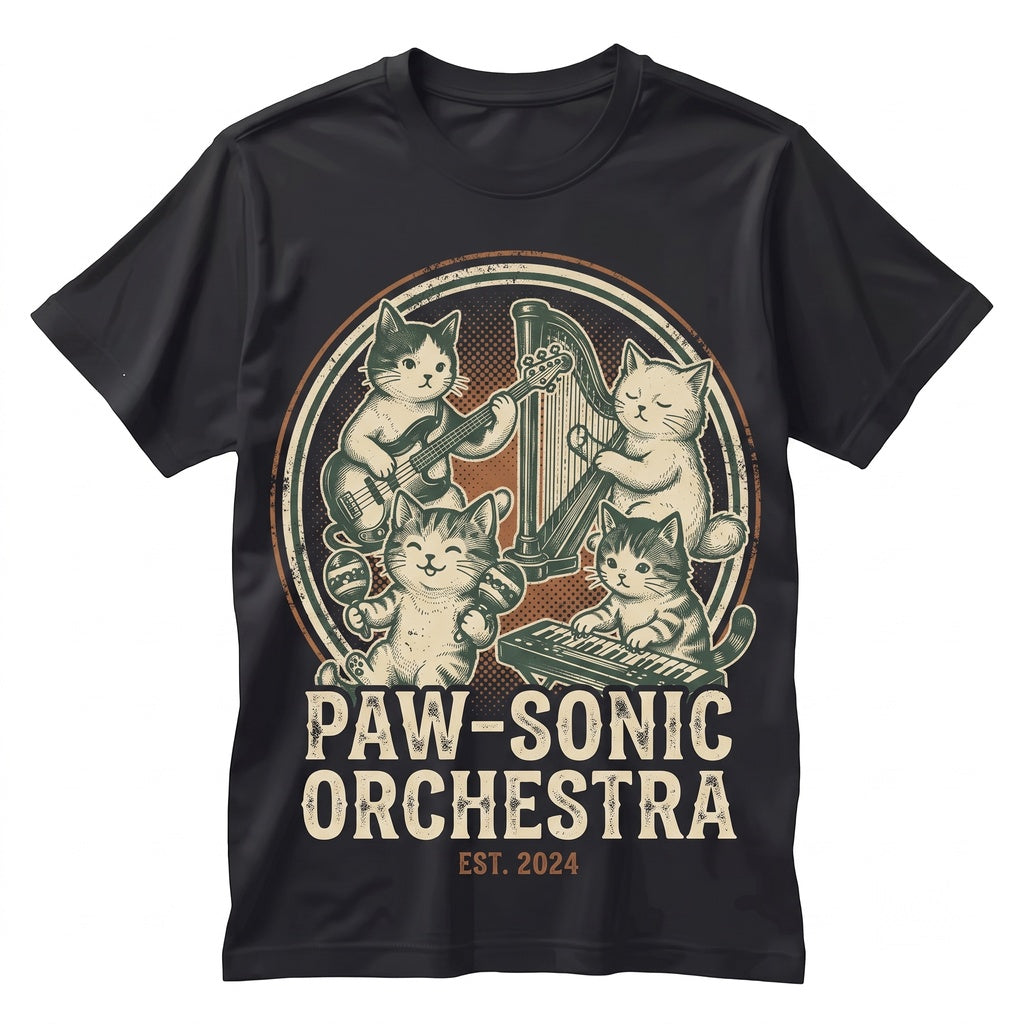 Cute Music Teacher Cat Kitten Band Classroom Educator Graphic Gift Unisex TShirt
