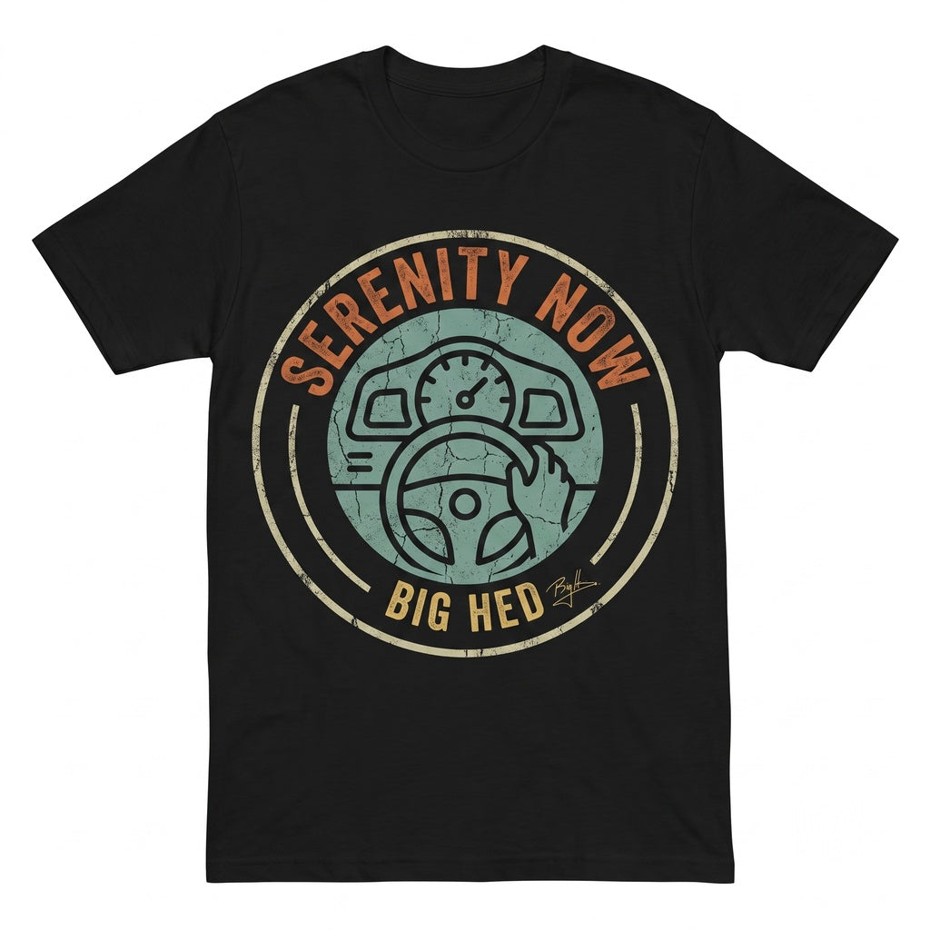 Serenity Now Sitcom Meme 90s TV Show Quote Funny Vintage Retro Graphic Top Unisex TShirt