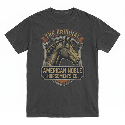 Black Horse Graphic Western Country Equestrian Apparel Gift Unisex TShirt