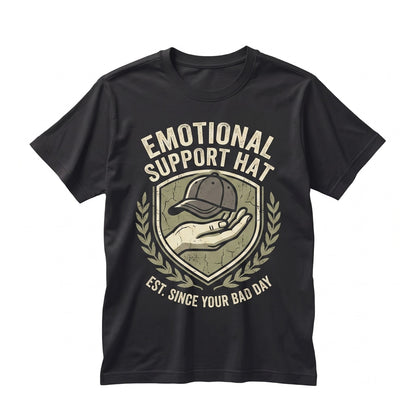 Emotional Support Funny Baseball Cap Embroidered Cotton Adjustable Novelty Mental Health Humor Gift for Men Women Unisex TShirt