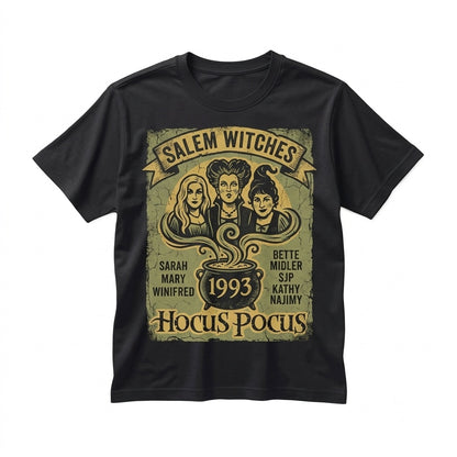 Oversized Salem Witch Sanderson Sisters Graphic Vintage Spooky Fall Unisex TShirt