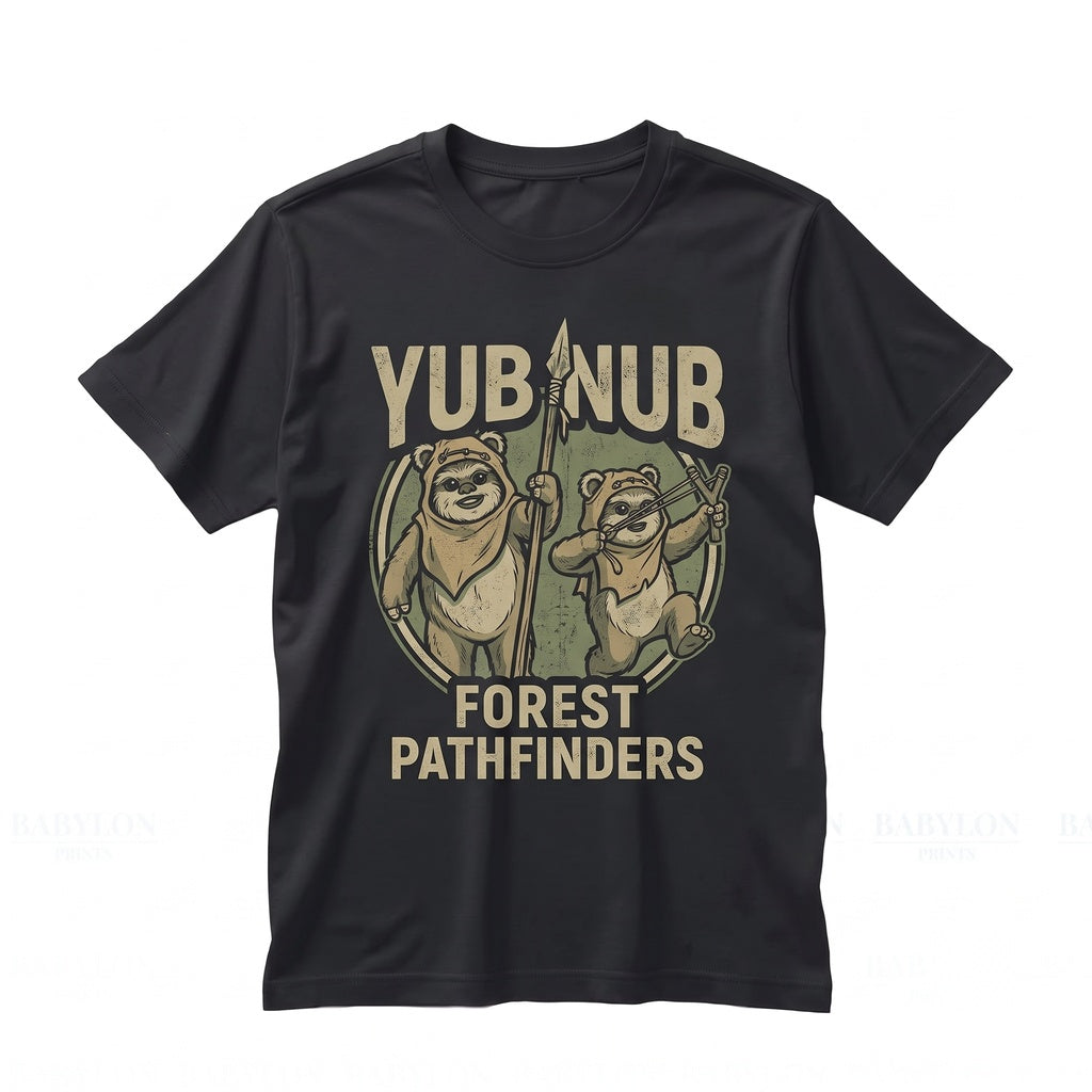 Cute Ewok Forest Moon of Endor Graphic Sci-Fi Gift Vintage Apparel Unisex TShirt