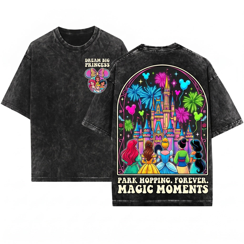 Princess Castle Best Friends WDW Vacation World Gift Girls Unisex Wash T-Shirt
