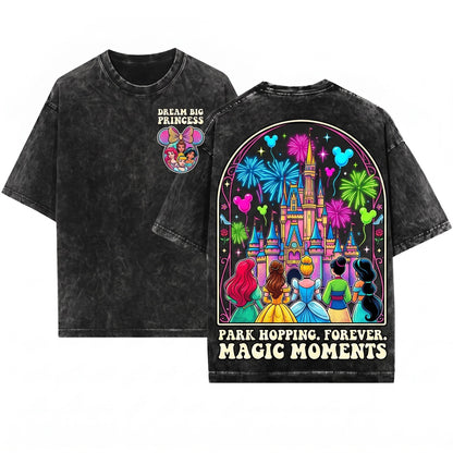 Princess Castle Best Friends WDW Vacation World Gift Girls Unisex Wash T-Shirt