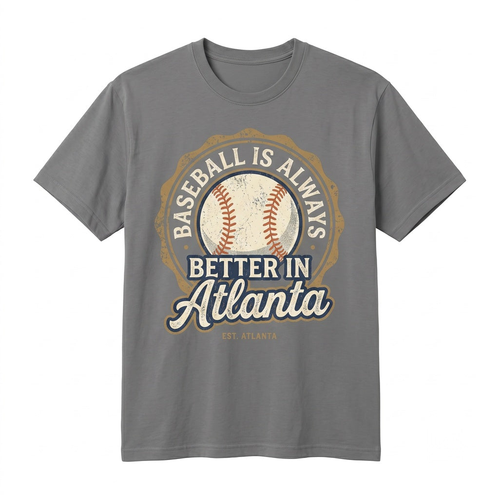 Vintage Atlanta Baseball ATL Game Day Graphic Unisex TShirt
