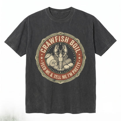Funny Cajun Crawfish Boil Seafood Lover Coastal Summer Beach Cookout Graphic Unisex TShirt
