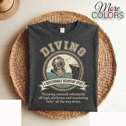 Springboard Diving Definition Gift Funny Aquatic Sport Athlete Pool Jump Platform Competition Apparel Unisex TShirt