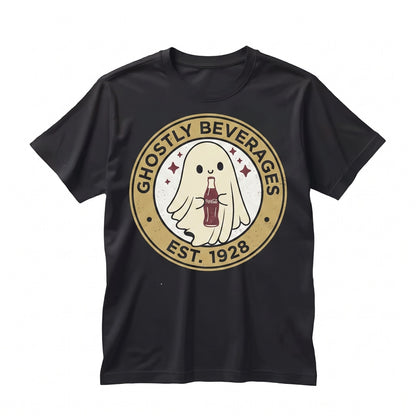 Funny Halloween Ghost I Need Soda Cute Spooky Cola Lover Graphic Custom Vintage Unisex TShirt