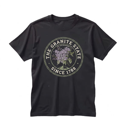New Hampshire State Flower Lilac Floral Crew Neck Pullover Unisex TShirt