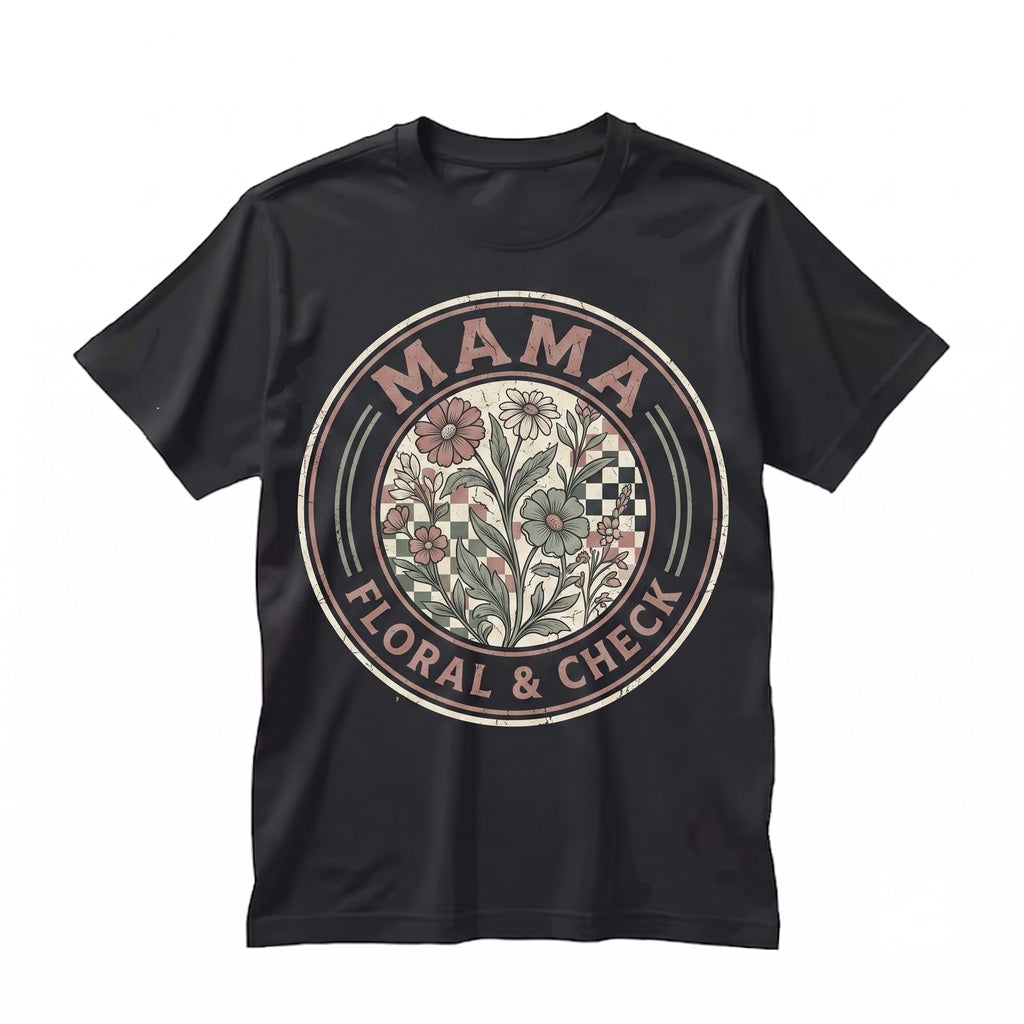 Mama Colorful Floral Pattern Bright Summer Unisex TShirt