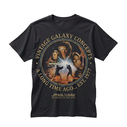 Vintage Cinema Poster Oversized Graphic Cotton Apparel, Retro Film Lover Gift Unisex TShirt