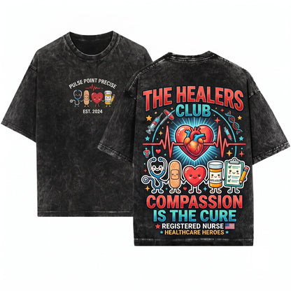 Medical Assistant Healthcare Symbols Nurse Gift Clinic Worker Appreciation Graphic Unisex Wash T-Shirt