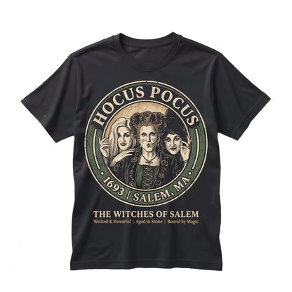 Oversized Sanderson Sisters Vintage Salem Witches Graphic Spooky Season Retro Halloween Apparel Unisex TShirt