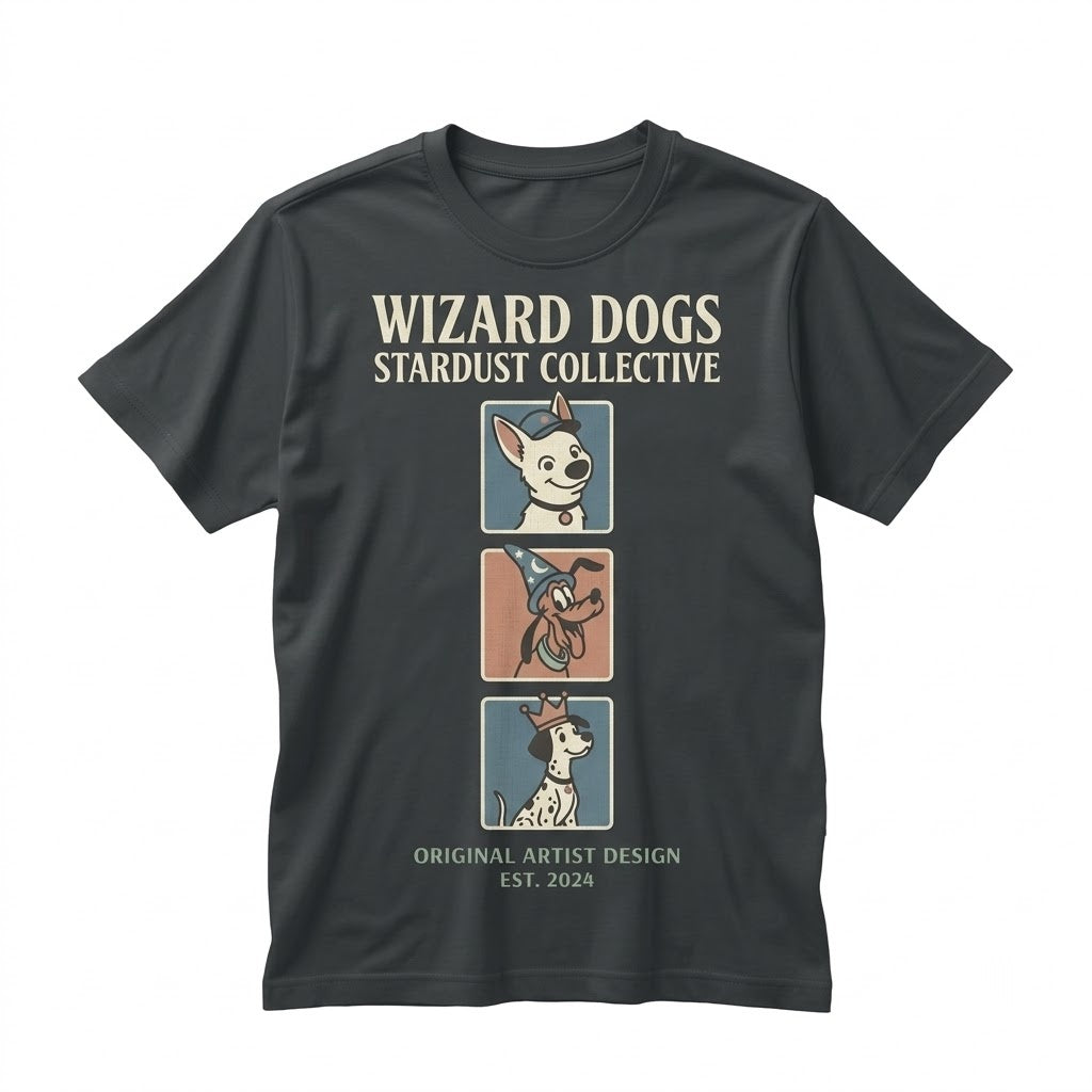 Disney Animated Dogs Theme Park Vacation Family Graphic Sweatshirt, Bolt Pluto Dalmatians Unisex TShirt