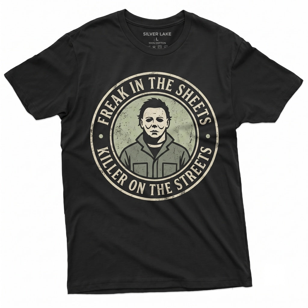 Halloween Horror Movie Inspired Slasher Spooky Serial Killer Graphic Unisex TShirt