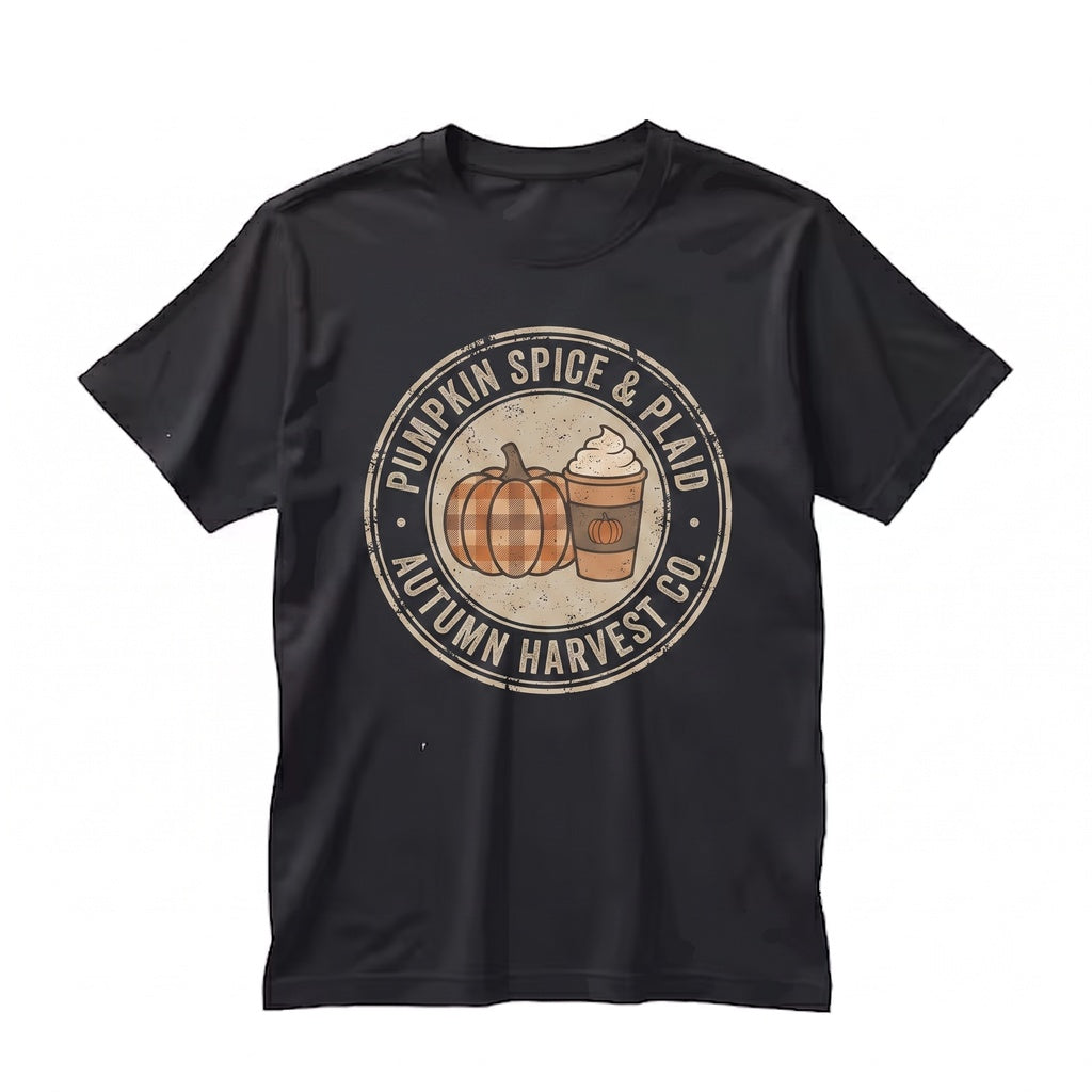 Coquette Pumpkin Spice Latte Fall Coffee Ribbons Autumn Thanksgiving Halloween Bows Graphic Print Unisex TShirt
