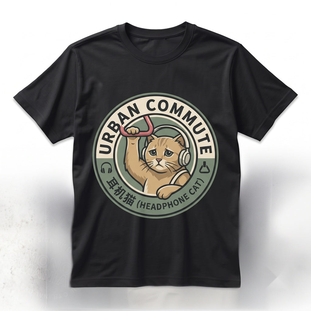 Subway Cat Meme Funny Gen Z Joke Stupid Brainrot Kitten Lover Graphic Top Apparel Unisex TShirt