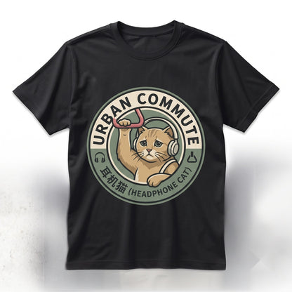 Subway Cat Meme Funny Gen Z Joke Stupid Brainrot Kitten Lover Graphic Top Apparel Unisex TShirt