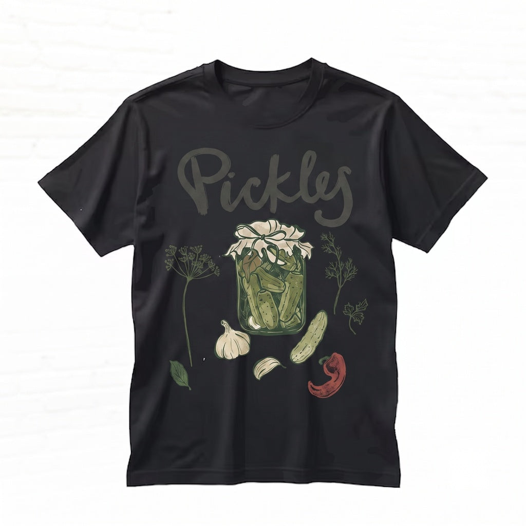 Funny Pickle Graphic Foodie Summer Apparel Clothing Unisex TShirt