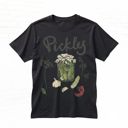 Funny Pickle Graphic Foodie Summer Apparel Clothing Unisex TShirt
