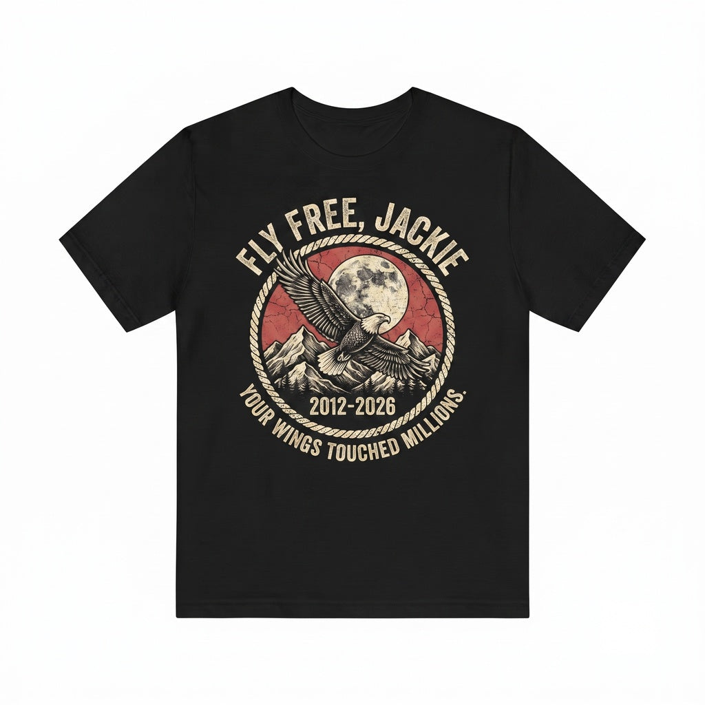Jackie and Shadow Big Bear Bald Eagle California Wildlife Graphic Apparel Unisex TShirt