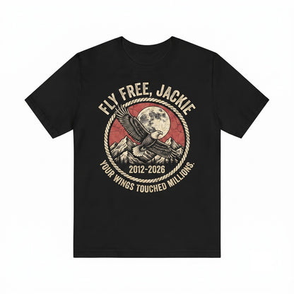 Jackie and Shadow Big Bear Bald Eagle California Wildlife Graphic Apparel Unisex TShirt