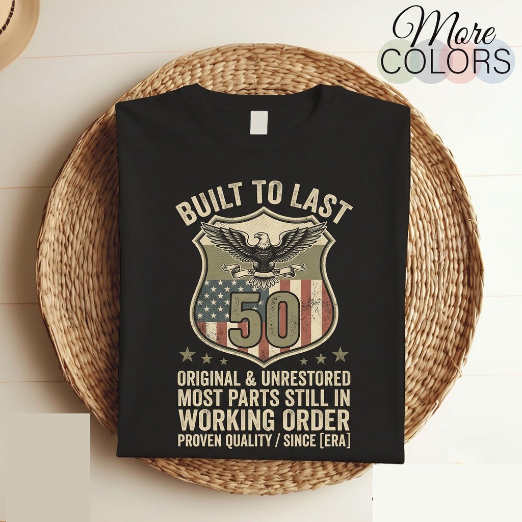 Original Unrestored Vintage Fifty Year Birthday Funny Graphic Gift Unisex TShirt