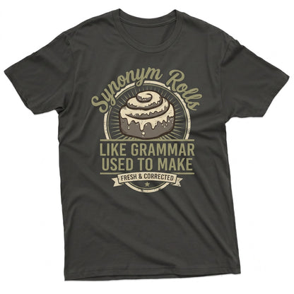 Synonym Rolls Funny English Teacher Grammar Pun Book Lover Gift For Her Bookworm Unisex TShirt