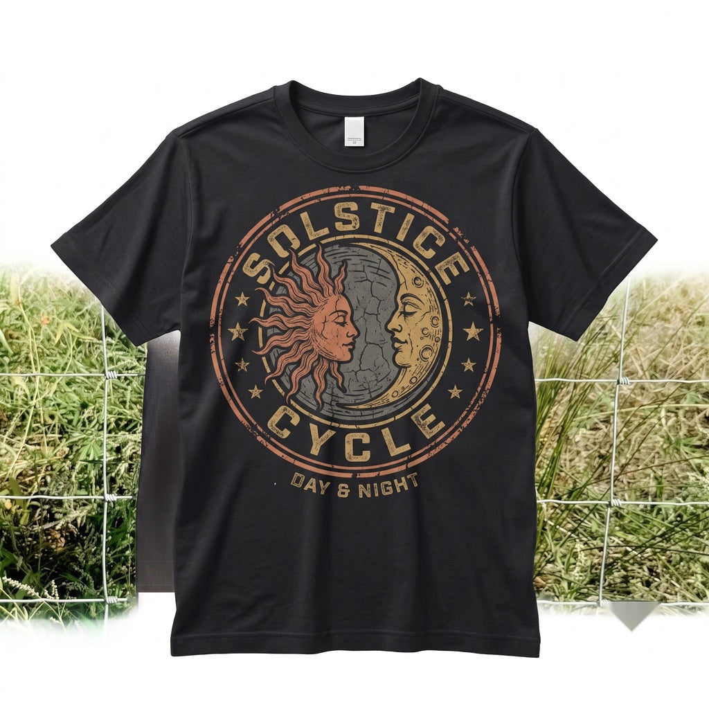 Vintage Sun Moon Celestial Retro Mystic Astrology Boho Cosmic Art Spiritual Gift Unisex TShirt