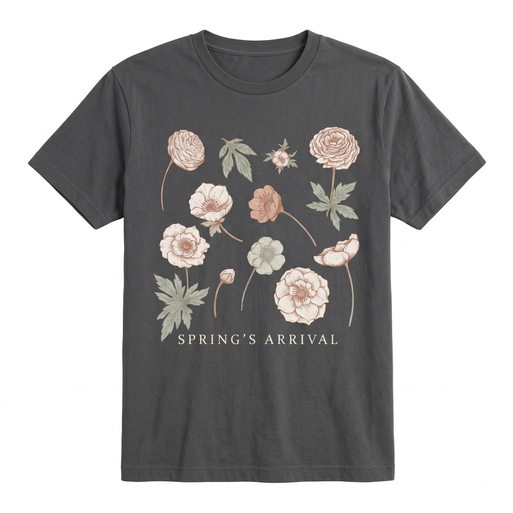 La Primavera Floral Spring Botanical Italian Unisex TShirt