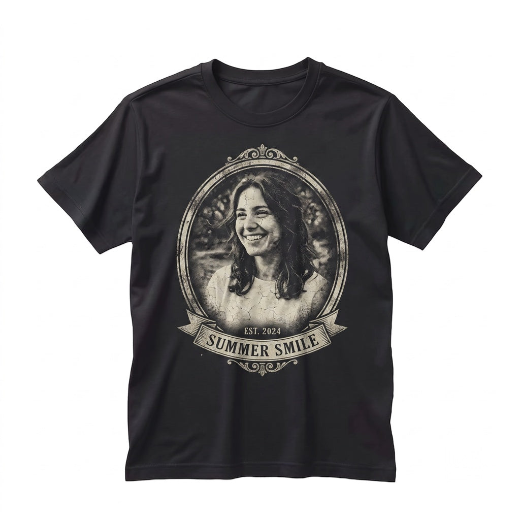 Custom Personalized Photo Wife Girlfriend Face Picture Bootleg Graphic Unisex TShirt