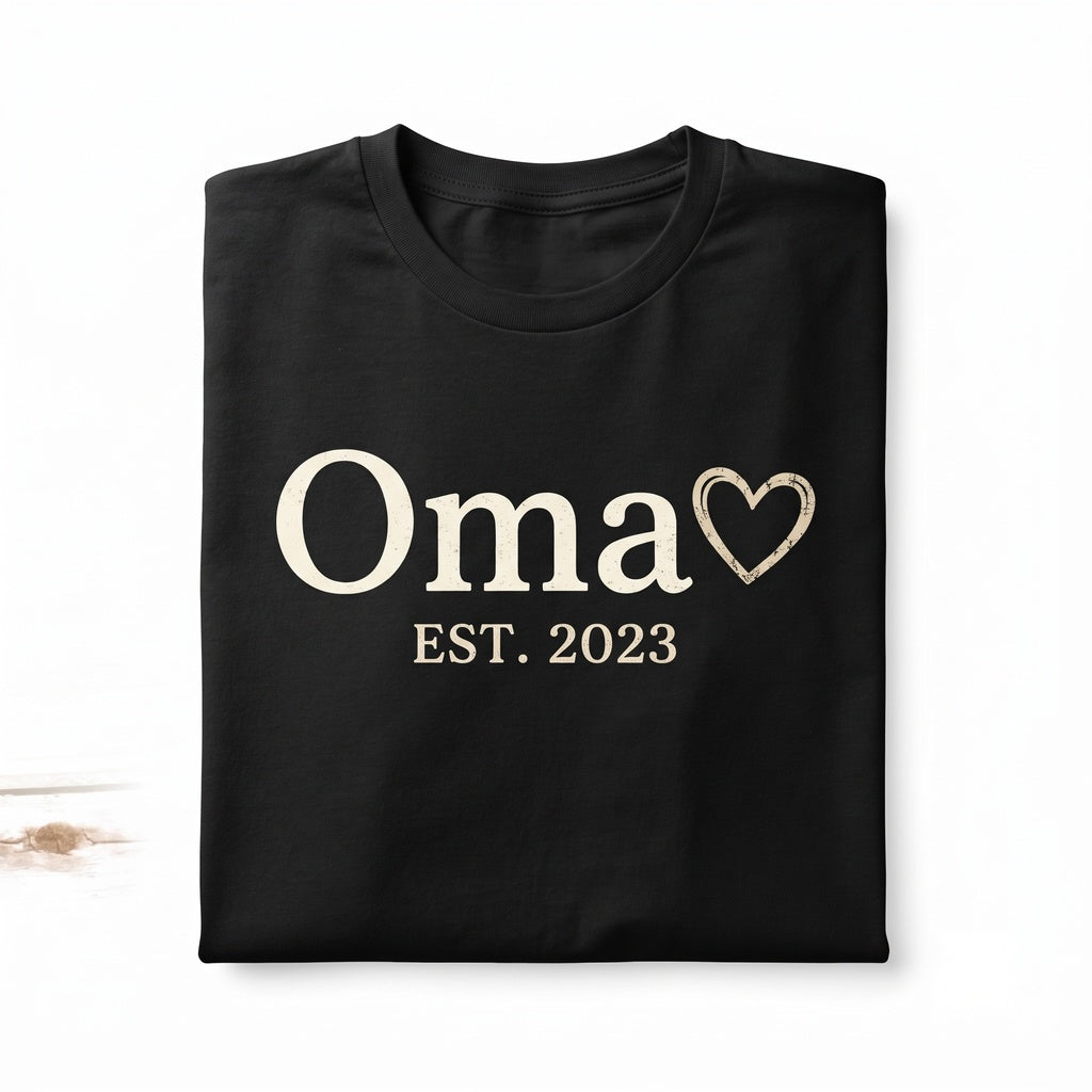 Oma Heart Grandma Ever Gift Tee Apparel Graphic Present Unisex TShirt