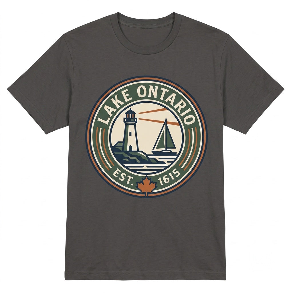 Vintage Lake Ontario Great Lakes Quiet Political Activism Travel Souvenir Apparel Unisex TShirt