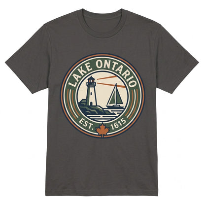 Vintage Lake Ontario Great Lakes Quiet Political Activism Travel Souvenir Apparel Unisex TShirt