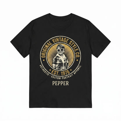 Vintage 1976 Photo Shirt, Personalized 50th Birthday Bootleg Tee, Photo Upload Gift for Her Unisex TShirt