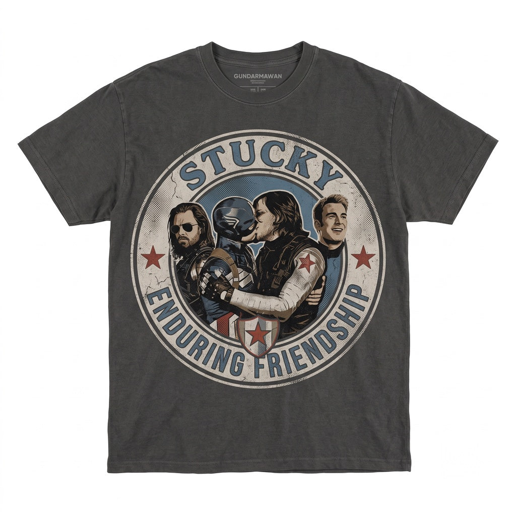 Stucky Steve Rogers Bucky Barnes Vintage Graphic Mens Womens Apparel Unisex TShirt