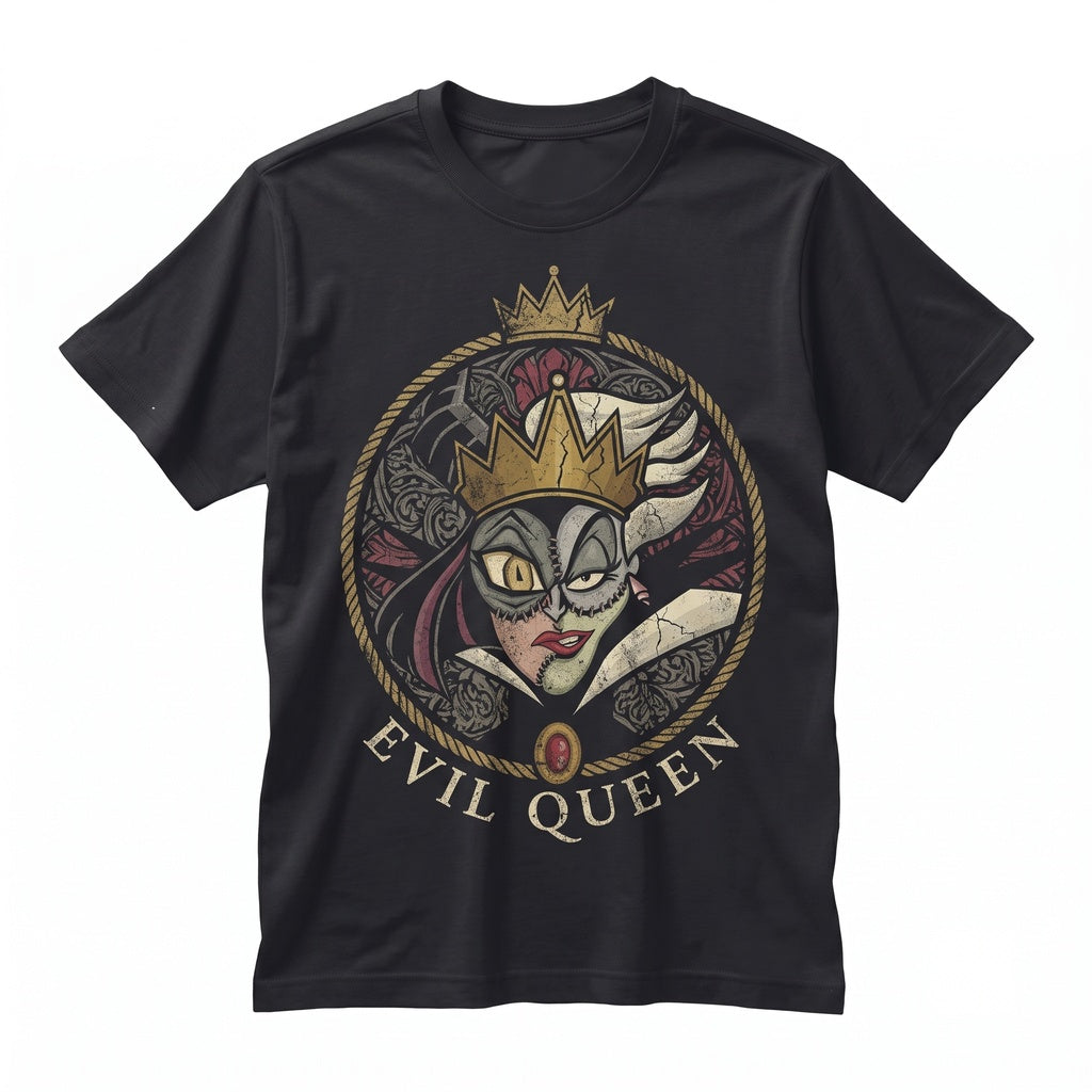 Mirror On The Wall Fairy Tale Evil Queen Graphic Novelty Cotton Casual Unisex TShirt