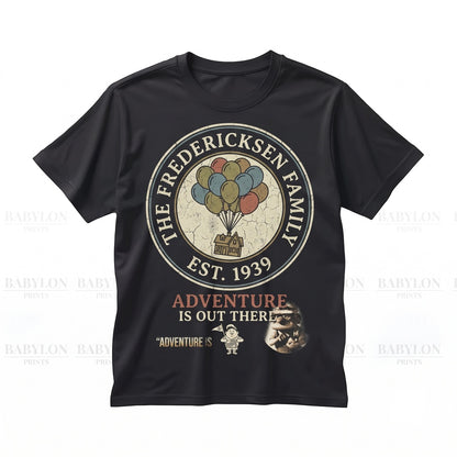 Oversized Carl Fredricksen Russell Dug Paradise Falls Adventure Graphic Unisex TShirt