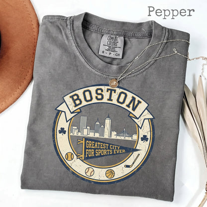Boston Massachusetts Greatest City For Sports Fan Pride Funny Graphic Apparel, Unisex TShirt