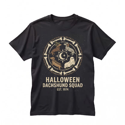 Retro Fall Dachshund Wiener Dog Halloween Pumpkin Costume Graphic Spooky Season Unisex TShirt
