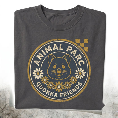 Smiling Floral Quokka Graphic Retro Vintage Wildlife Nature Lover Gift Festival Outfit Unisex TShirt